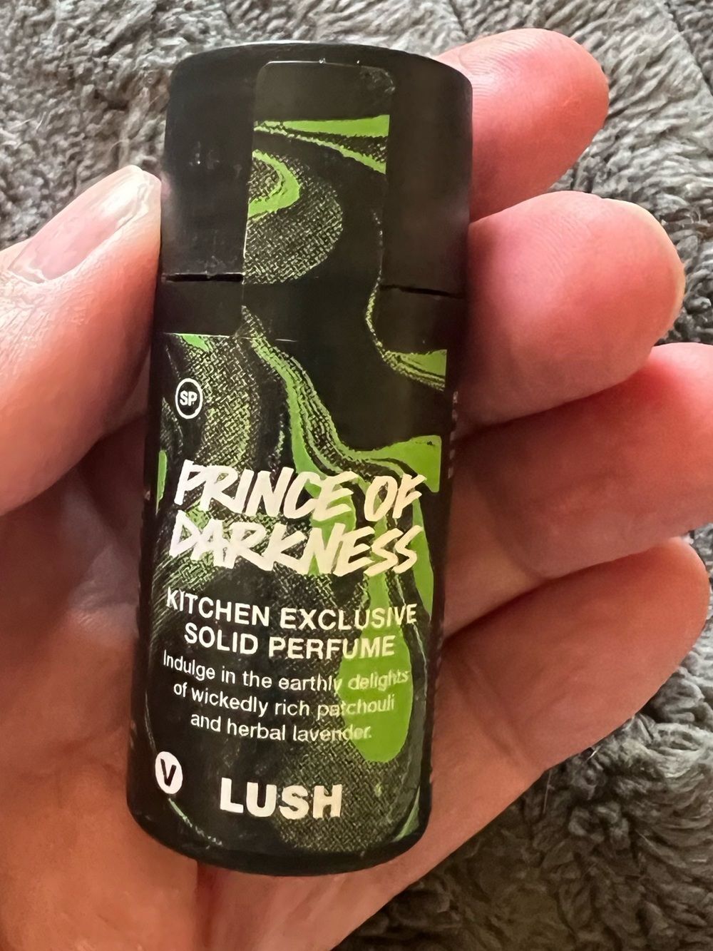 LUSH Kitchen Exclusive Prince of Darkness Solid Perfume - Brand New. Sealed